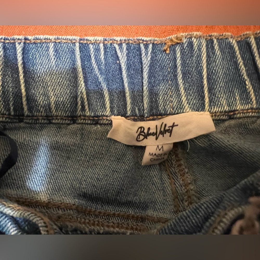 Blue Velvet Barrel Jeans - Picture 4 of 5